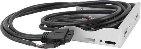Dpofirs Floppy Drive Front Panel Versatile USB 3.0 Hub for Efficient Data Transfer for Computer Case 19 Pin Sound Interface Panel to USB3.0 (#1) in Saudi Arabia