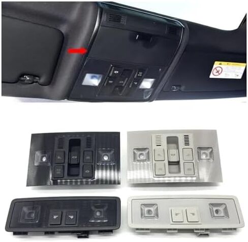 مفتاح فتحة سقف لمصباح قراءة السيارة لسيارة VW Tiguan 2 Golf 7 Superb 5NG 947 105 5NG 947 105A، مصباح قراءة ضوء قبة وحدة التحكم العلوية الداخلية للسيارة، رمادي C قطعة واحدة (عادي/أسود قطعة واحدة) in Saudi Arabia