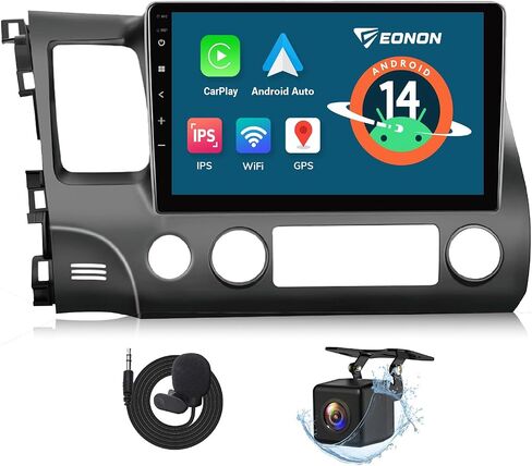 Eonon 10.1 Inch IPS HD Android 13 Car Stereo Navigation for 2010-2016 Jeep Compass & Patriot - Wireless/Wired CarPlay & Android Auto, Built-in Mic,Support Steering Control,Plug & Play GPCX6 in Saudi Arabia