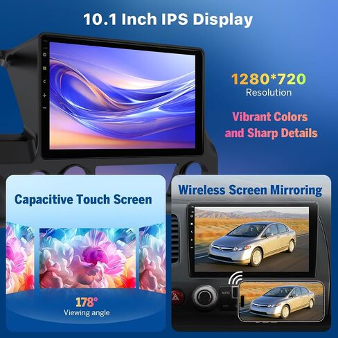 Eonon 10.1 Inch IPS HD Android 13 Car Stereo Navigation for 2010-2016 Jeep Compass & Patriot - Wireless/Wired CarPlay & Android Auto, Built-in Mic,Support Steering Control,Plug & Play GPCX6 in Saudi Arabia