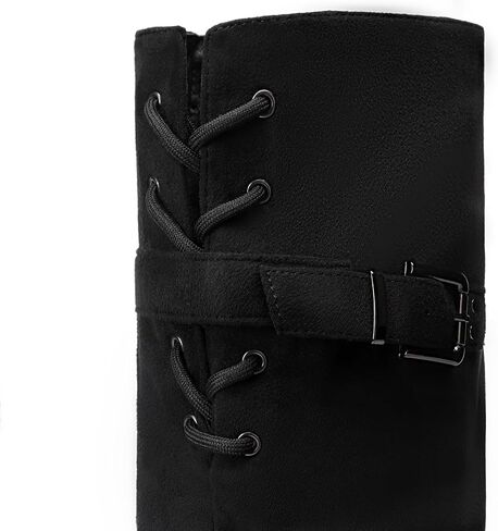 DREAM PAIRS Women's Over The Knee Flats Boots | Comfortable Casual Flat Knee High Boots for Daily Walking Vacation in Kuwait