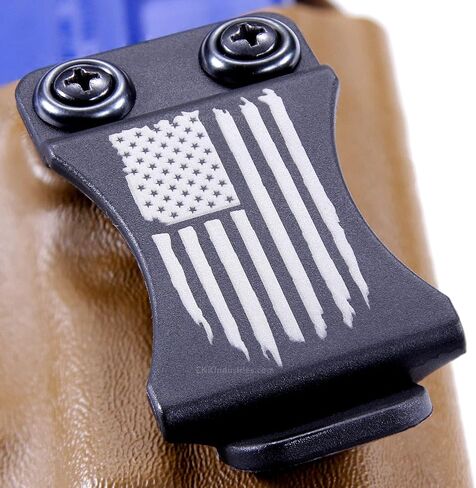 مشبك حزام Holstex KYDEX بنقوش علم الولايات المتحدة الأمريكية - (تصميم FOMI) - (يناسب أحزمة 1.50-1.75 بوصة) - (داخل حزام الخصر/IWB) - (صنع في الولايات المتحدة الأمريكية) in Saudi Arabia