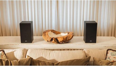 مكبرات صوت Sony SS-CS5M2 3-Way 3-Driver Hi-res Bookshelf (زوج) حزمة 2025 مع حزمة مع حزمة حماية محسنة CPS لمدة سنة واحدة، وكابل سلك مكبر صوت Deco Essentials بطول 100 قدم و5 أزواج من مقابس الموز in Saudi Arabia