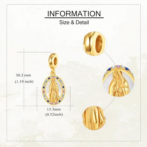 Cross Charms Beads for Bracelets 925 Sterling Silver Cross Turquoise Pendant Religious Jewelry Gifts for Women Bracelet&Necklace in Kuwait