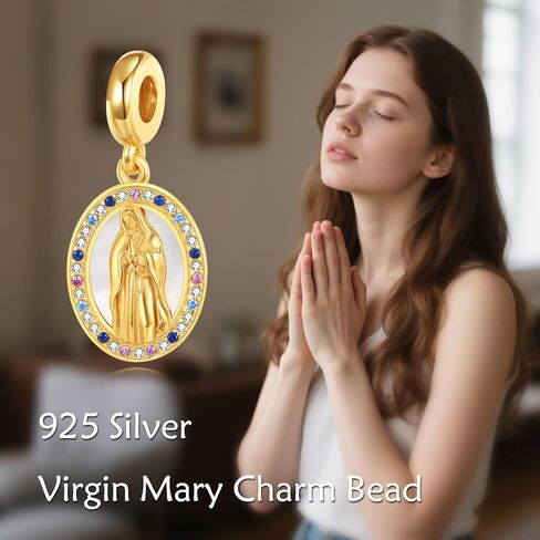 Cross Charms Beads for Bracelets 925 Sterling Silver Cross Turquoise Pendant Religious Jewelry Gifts for Women Bracelet&Necklace in Kuwait