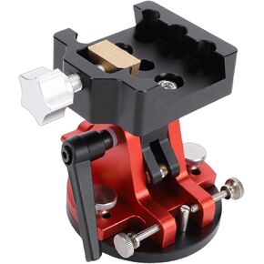 Gugxiom Latitude Adjustment Base for Astrophotography, Polar Alignment Wedge 0-65, 15kg Load Capacity Telescope Equatorial Mount Platform, Fits 1/4 M6 M8 Threads (Black Red) in Kuwait