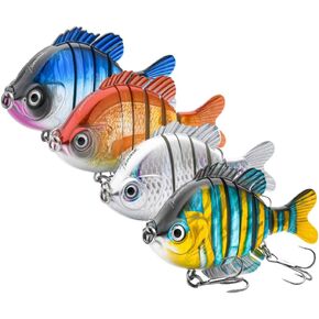 Bass Fishing Lures,Freshwater and Saltwater Fishing Lure,Fishing Gear Lures, 3.5" 0.85 Oz Segmented Swimbait Jointed by Dyneema Strongest Fiber,Lifelike Fishing Lures in Saudi Arabia