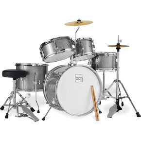 Best Choice Products Kids Drum Set 5-Piece 16in Beginner Drum Set Junior Drum Kit, Starter Percussion Set w/Cymbals, Pedal, Drumsticks, Stool, Toms, Snare, Hi Hat - Blue in Kuwait