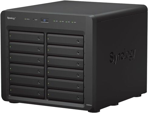 Synology DiskStation DS3622xs+ NAS Server with Xeon 2.2GHz CPU, 48GB Memory, 240TB HDD Storage, 2 x 10GbE LAN Ports, DSM Operating System in Kuwait