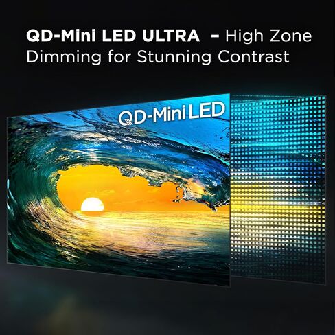 تلفزيون TCL 115 بوصة QM89 QLED 4K ذكي QD-Mini LED مع تلفزيون Google (115QM891G، موديل 2024) Dolby Vision HDR، Dolby Atmos، مسرع الألعاب حتى 240 هرتز، جهاز تحكم صوتي، يعمل مع Alexa، بث تلفزيوني in Saudi Arabia