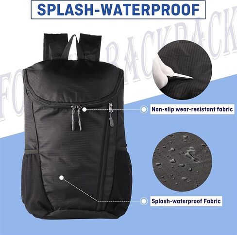 Hiking Backpack, Waterproof Wearable Lightweight Backpack, Foldable Outdoor Travel Camping Daypack in Saudi Arabia
