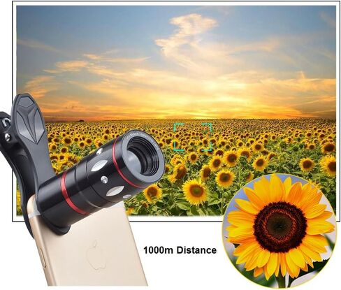 10X Optical Zoom Telescope Lens Clip On Cell Phone Camera Lens for iPhone in Saudi Arabia