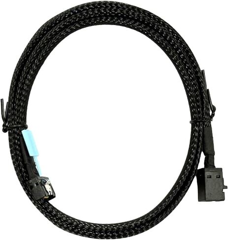 كابل داخلي MCIO 4i إلى Mini SAS HD SFF-8643، 12 جيجابت في الثانية MCIO 4X(SFF-TA-1002) إلى SFF-8643 كابل بيانات عالي السرعة للخادم، بطاقة HBA RAID، لوحة معززة، NAS (80 سم) in Kuwait
