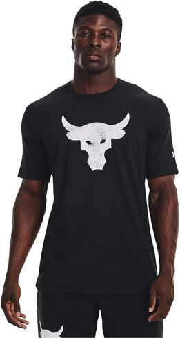 كم قصير للرجال من Under Armour Project Rock Brahma Bull، أزرق داكن، مقاس صغير in Saudi Arabia