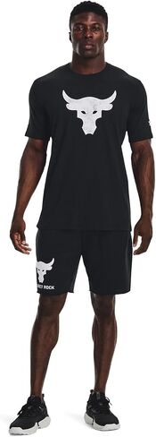 كم قصير للرجال من Under Armour Project Rock Brahma Bull، أزرق داكن، مقاس صغير in Saudi Arabia