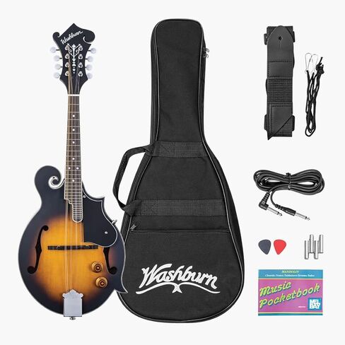 Washburn Americana Series, 8-String Mandolin, Right, Sunburst (M3EK-A) in Saudi Arabia