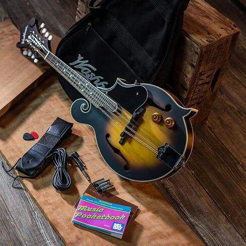 Washburn Americana Series, 8-String Mandolin, Right, Sunburst (M3EK-A) in Saudi Arabia
