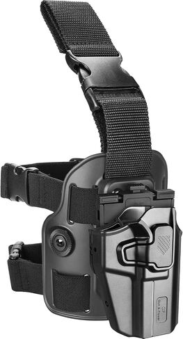 Universal Tactical Drop Leg Holster, Optic Cut-Fit Most Pistol, Thigh Holster for Glock 17 19 19X 43X 26, Beretta 92FS, M&P 9mm/.40, Sig P320, Hellcat Pro, Echelon 4.0C/4.5F, Canik TP9 SFx,1911 & More in Kuwait