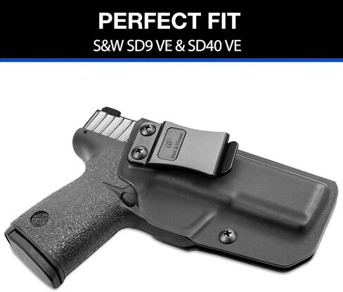 S&W SD9 VE & SD40 VE Holster, IWB Holster Fit: S&W SD9 VE & SD40 VE Pistol, Inside Waistband Holster Concealed Carry for Men Women, Adjustable Cant & Retention in Saudi Arabia