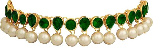 Aheli Kundan Pearl Traditional Ethnic Choker Necklace Earring Maangtikka Jewelry Set Gift for Women in Saudi Arabia