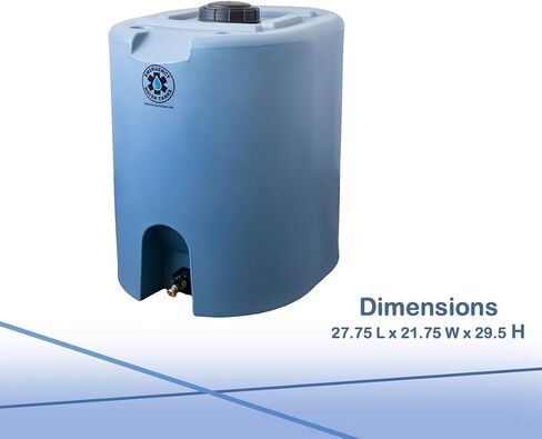 55 Gallon Stackable Emergency Water Storage Tank for Long-Term Drinking Water Heavy-Duty Water Barrel in Saudi Arabia