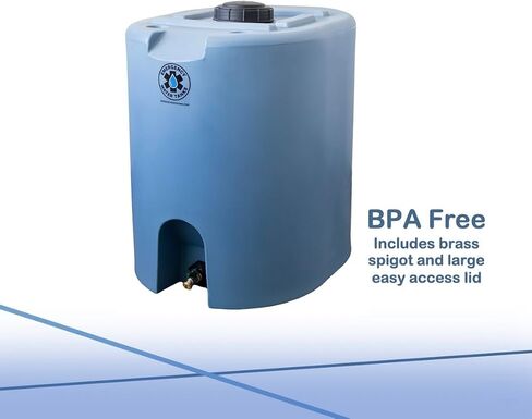 55 Gallon Stackable Emergency Water Storage Tank for Long-Term Drinking Water Heavy-Duty Water Barrel in Saudi Arabia