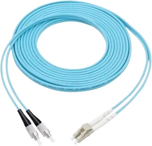 Optical Multimode Duplex OM3 LC FC SC ST Fiber Optic Jumper Patch Cord Cable Pigtail 1/5/10M Meters(LC-LC,10M) in Saudi Arabia