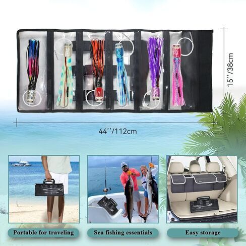 VIKETECH 12’’ 8oz Resin Saltwater Trolling Lure Big Game Deep Sea Offshore Fishing Lures for Tuna Marlin Mahi Mahi Wahoo Included Mesh Bag in Saudi Arabia