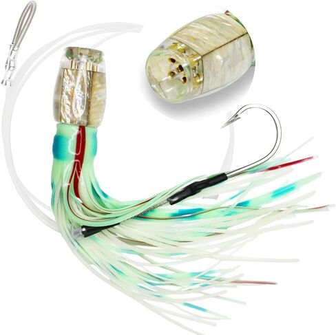 VIKETECH 12’’ 8oz Resin Saltwater Trolling Lure Big Game Deep Sea Offshore Fishing Lures for Tuna Marlin Mahi Mahi Wahoo Included Mesh Bag in Saudi Arabia