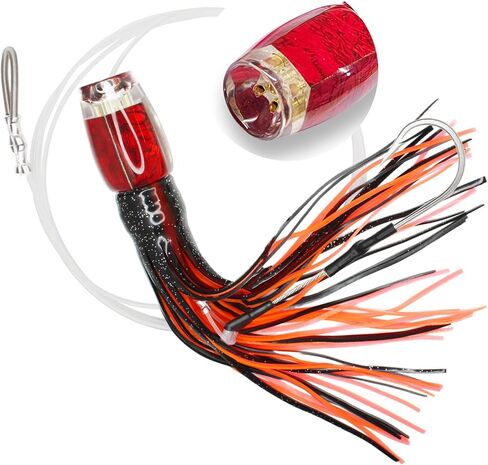 VIKETECH 12’’ 8oz Resin Saltwater Trolling Lure Big Game Deep Sea Offshore Fishing Lures for Tuna Marlin Mahi Mahi Wahoo Included Mesh Bag in Saudi Arabia