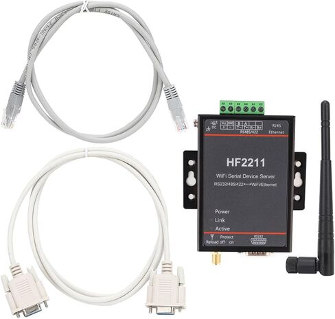 plplaaoo HF2211 الخادم التسلسلي RS232 485 422 إلى WiFi Ethernet DTU جهاز اتصالات الشبكة 5 36VDC لحلول إنترنت الأشياء للأتمتة الصناعية in Kuwait