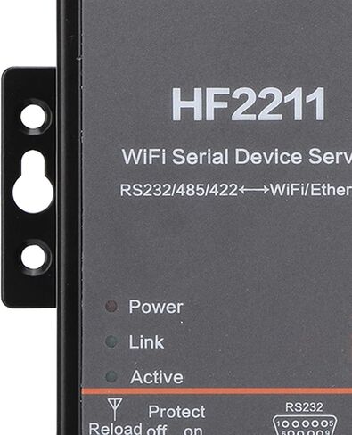 plplaaoo HF2211 الخادم التسلسلي RS232 485 422 إلى WiFi Ethernet DTU جهاز اتصالات الشبكة 5 36VDC لحلول إنترنت الأشياء للأتمتة الصناعية in Kuwait