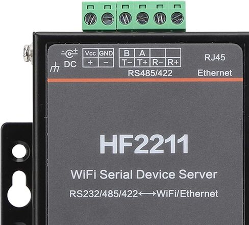 plplaaoo HF2211 الخادم التسلسلي RS232 485 422 إلى WiFi Ethernet DTU جهاز اتصالات الشبكة 5 36VDC لحلول إنترنت الأشياء للأتمتة الصناعية in Kuwait