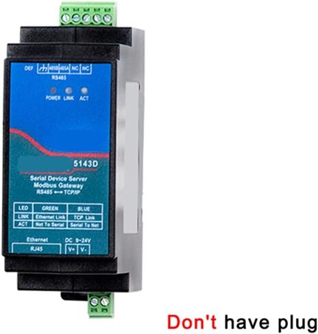 Din-Rail ZLAN5143D Serial Device Server Modbus Gateway RS485 from to/IP DC9-24V Support Full Duplex in Saudi Arabia