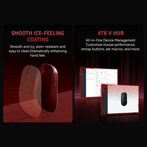 ATKGEAR VXE MAD R Ultra-Lightweight Wireless Gaming Mouse – 36 g, PAW3395/3950 Optical Sensor, Dual 1K/8K Polling, Nordic 52840, Wired & 2.4 GHz, Ice-Feel Coating (MAD R +, White) in Saudi Arabia