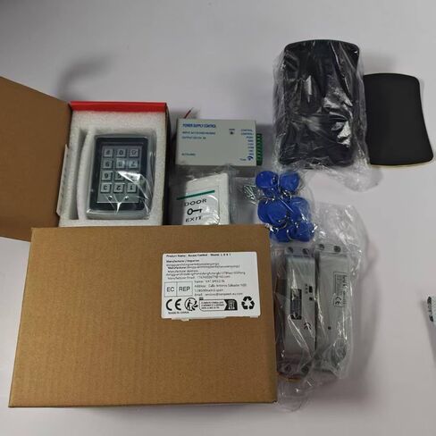 كلمة مرور نظام التحكم في الوصول أو فتح سلسلة المفاتيح باستخدام لوحة مفاتيح RFID، ومصدر طاقة تيار مستمر 12 فولت، ومفتاح الباب، وغطاء المطر، وقفل مسمار كهربائي مناسب للشقق المنزلية. in Kuwait