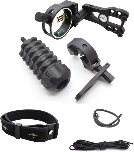 Archery Essential Accessory Upgrade Combo 5-pin Bow Sight, Arrow Rest, Stabilizer, Braided Bow Sling, Peep Sight in Saudi Arabia
