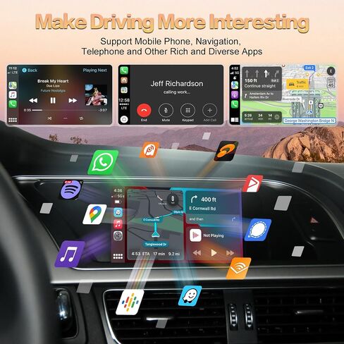 Wireless Carplay Android Auto لسيارة Audi A4 /A5/Q5 مع نظام 2G MMI، مجموعة Carplay التحديثية، دعم Android Auto اللاسلكي، YouTube، Mirrorlink، كاميرا عكسية in Kuwait