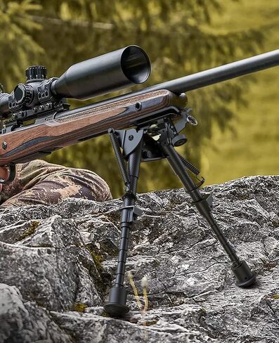 CVLIFE 6-9 بوصة من ألياف الكربون بندقية Bipod، Bipods إمالة محورية للبنادق مع محول متوافق مع Mlok Swivel Bipod للصيد والرماية in Saudi Arabia