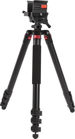 Clamping Tripod with Durable Aluminum Frame, Lightweight, Stable Design, Bubble Level, Adjustable Legs, Shooting Rest, and Hands-Free Operation for Hunting, Shooting, and Outdoors in Saudi Arabia
