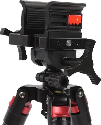 Clamping Tripod with Durable Aluminum Frame, Lightweight, Stable Design, Bubble Level, Adjustable Legs, Shooting Rest, and Hands-Free Operation for Hunting, Shooting, and Outdoors in Saudi Arabia