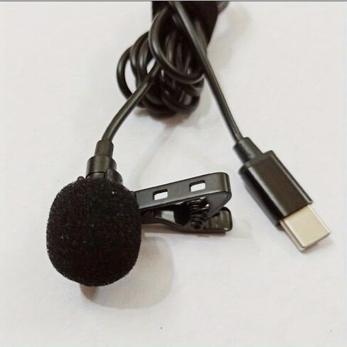 Wired Lavalier Microphone for Mobile Recording Video Live Streaming and Noise Reduction Mini Microphone in Saudi Arabia
