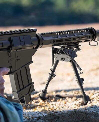 CVLIFE Rifle Bipod Pivot Tilting Bipods for Rifles with M-Rail Adapter | Pivot Bipod Carbon Fiber 6-9 Inches Sling Stud Bipod with Detachable S Lock Lever in Saudi Arabia