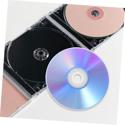 قرص DVD/cd فارغ DIY مع صندوق تخزين البيانات، وسائط فيديو بلاستيكية فارغة لحرق الموسيقى والتسجيلات الصوتية، ملحقات تخزين المكتب، الاستخدام المنزلي in Saudi Arabia
