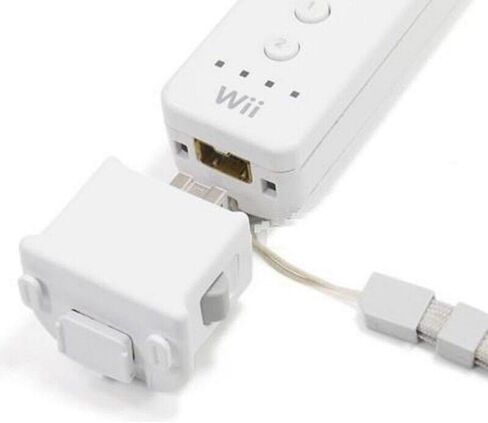 مستشعر محول Wii Motion Plus مع حافظة من السيليكون، مسرع محول مستشعر Motion Plus لجهاز التحكم عن بعد Nintendo Wii، هدايا اللاعبين (أبيض) in Kuwait