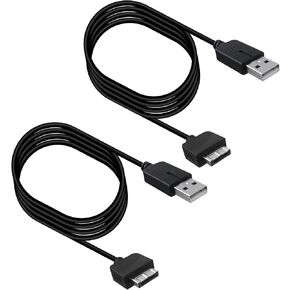 كابل شاحن Xspeedonline قطعتين مناسب لجهاز PS Vita، 2 في 1 بيانات USB وسلك شاحن طاقة بطول 3.3 قدم مناسب لجهاز PlayStation Vita 1000 - أسود in Saudi Arabia