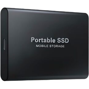 3T Portable External SSD – 3000GB High-Speed USB 3.0 & Type-C Solid State Drive, Shockproof Slim Storage for Windows, Mac & Linux in Kuwait