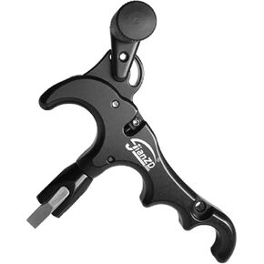 Compound Bow Release 3/4Finger 360° Rotatable Aluminum Alloy Archery Trigger Synapse Hammer Throw Release Assistant in Saudi Arabia