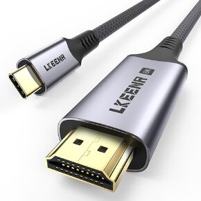 كابل USB C إلى HDMI 2.1 بطول 5 أقدام (8K@60 هرتز، 4K@144 هرتز، 2K@240 هرتز) [متوافق مع Thunderbolt 3/4/5] يدعم HDCP 2.3 وHDR10، سرعة عالية 48 جيجابت في الثانية لـ XPS، Galaxy S22، شاشة الألعاب in Saudi Arabia