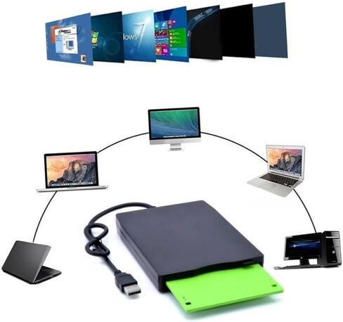 محرك أقراص مرنة خارجي USB لنقل البيانات خفيف الوزن وعالي السرعة مع تصحيح الأخطاء وتقليل الضوضاء متوافق مع أنظمة التشغيل أسود in Kuwait